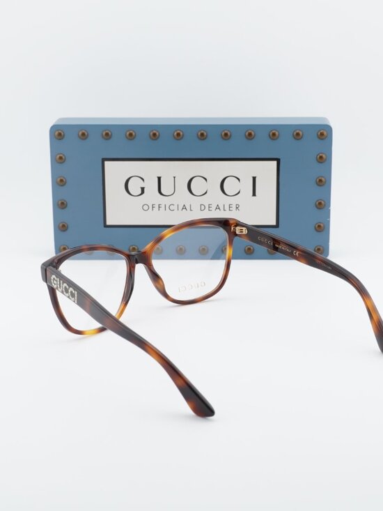Gucci GG0421O 002 Cat Eye Eyeglasses 55mm - Havana main image 10